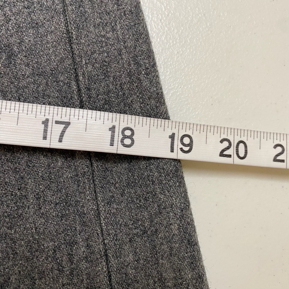 Vtg 80s Midi Skirt Womens 10 Gray Wool Blend A Line Union Made Academia Heritage - Picture 13 of 14